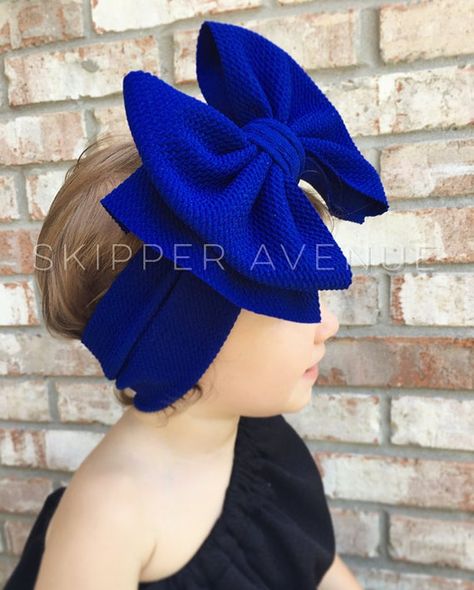 Bow Hairstyles, Baby Hair Bows Headbands, Girls Knee High Socks, Big Bow Headband, Head Wrap Styles, Bow Headbands, Bow Hairstyle, Bow Headband Hairstyles, Baby Hair Bows