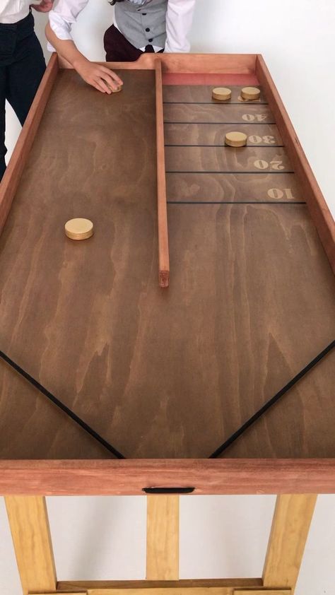 Diy Wooden Games, Table Top Game, Diy Yard Games, Wooden Board Games, Pub Games, Wood Games, Woodworking Projects For Kids, Family Fun Games, Bar Games