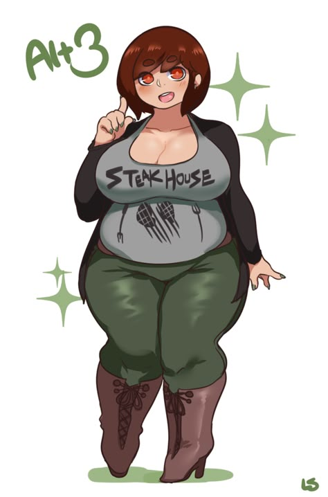 Gluttony character inspo Chubby Drawing Base, Fat Anime Characters, Fat Positive Art, Plus Size Art, Fat Art, Girl Character, Positive Art, Dibujos Cute, Drawing Base