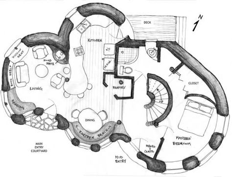 cob house floor plans | cob house floor plans | For the Home Casa Do Hobbit, Cob House Plans, Cob Building, Casa Hobbit, Earth Bag Homes, Straw Bale House, Earthship Home, Mud House, Natural Homes