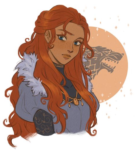 🐺🦁 Sansa Stark Fanart, Sansa Stark Art, Catelyn Stark, Bran Stark, Robb Stark, Asoiaf Art, House Stark, Gra O Tron, Game Of Thrones Art