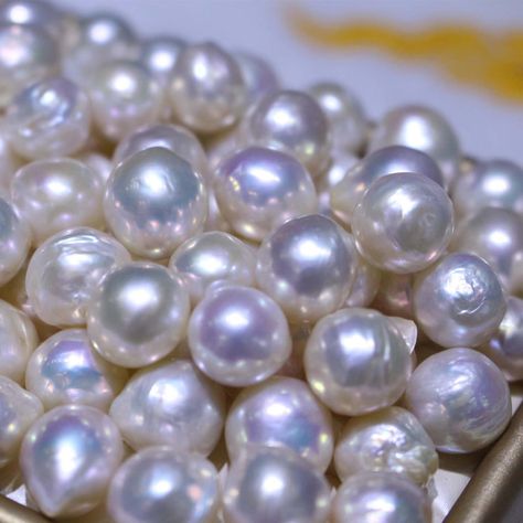 Item: white Baroque pearl Beads Beads Size------------- 10-13mm Quantity: 1 strand ( Approx 15 inches ) Approx. how many beads on a 15 inch strand ?  About 10 beads for one strand in 10-13mm About 65 beads for one strand in 6 mm Aesthetic Pearls, Jungian Archetypes, Pearl Aesthetic, Metallic Dresses, Cute Blonde Guys, Real Pearls, Natural Pearl, Metallic Dress, Patterns In Nature