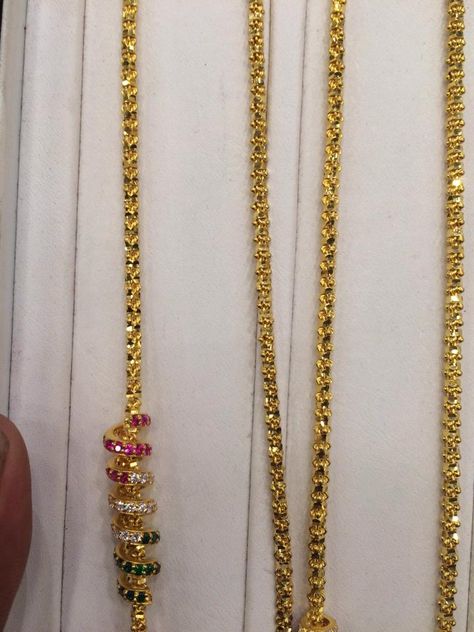 Necklace Under 30 Grams Gold, Thali Chain Models Gold For Women, Gold Thali Chain Designs For Women, Tali Chain Designs Gold, Thalli Chain Designs Gold Latest, Mugappu Designs Chains, Thali Chain Designs Gold Latest, Thali Designs, Chain Designs Gold