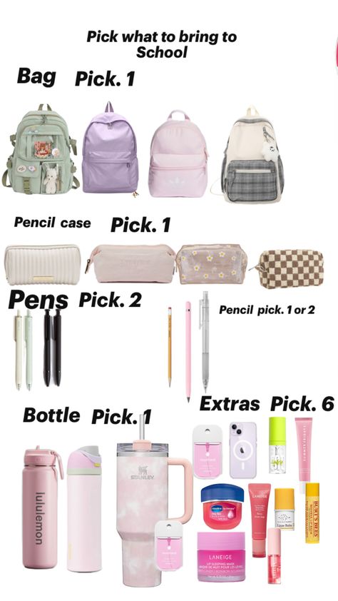 So if you don’t know how to do it then here you go: so depending how much it says to pick you pick the amount Things To Put In Ur School Bag, Things To Pack In Ur School Bag, What’s In My Bookbag, School Bag From Meesho, Preppy What’s In My Backpack, Laneige Lip Sleeping Mask, Lip Sleeping Mask, Girl Thinking, Casual Preppy Outfits