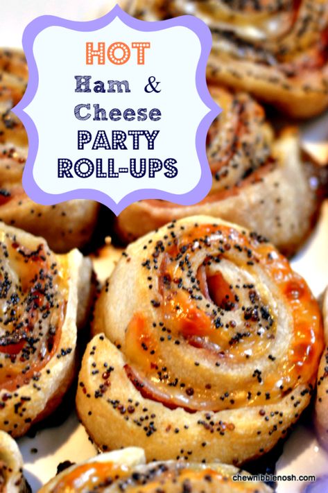 Party Roll Ups, Broccoli Cornbread, Ham Cheese Rolls, Hot Ham And Cheese, Ham And Cheese Roll Ups, Pastry Dinner, Easy Suppers, Ham And Cheese Pinwheels, Homemade Ham