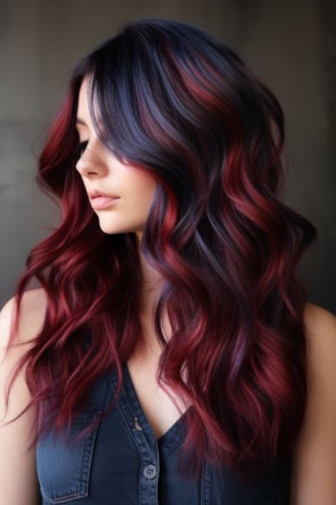 Red Hairstyle, Dark Red Hair Color, Dark Red Hair, Pretty Hair Color, Winter Hair, Hair Color And Cut, Tone Hair, Summer Hair Color, Hair Dye Colors