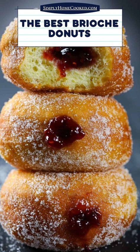 Brioche Donuts, Doughnut Recipe Easy, Easy Donut Recipe, Donut Flavors, Baked Donut Recipes, Donuts Recipe, Homemade Donuts, Doughnut Recipe, Breakfast Brunch Recipes