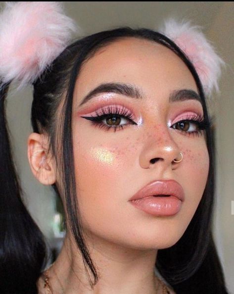 Trucco Glam, Rosa Make-up, Make Up Designs, Mekap Mata, Maquillage On Fleek, Makeup Cute, Makeup Tip, Smink Inspiration, Eye Makeup Steps