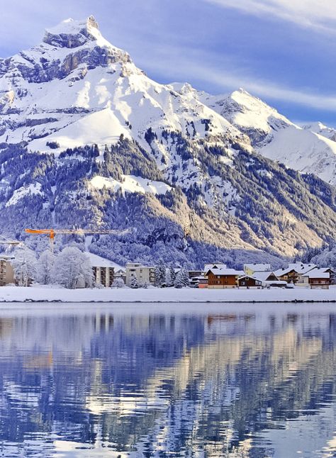 colour my world Obwalden Switzerland, Norway Landscape, Engelberg, Scenic Pictures, Beautiful Villages, Mountain Lake, Winter Scenes, Great Photos, Beautiful Nature