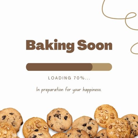 Baking Soon Instagram Post, Baking Marketing Ideas, Cookie Content Ideas, Cookie Instagram Post, Instagram Bakery Post Ideas, Instagram Cookie Posts, Coming Soon Bakery, Cookies Menu Design Ideas, Cookies Brand Name Ideas