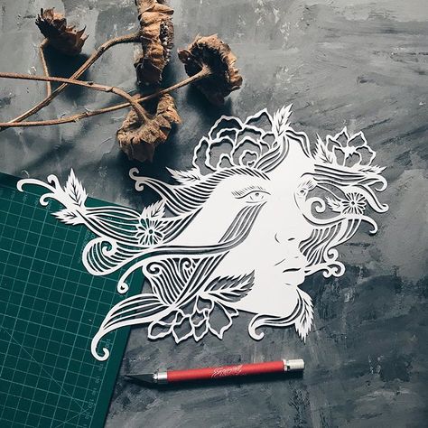 Waiting for spring 😑❤️ last day of an #etsy sale in my shop ✌🏻🙂 Paper Cut Artists, 3d Collage, Inner Thoughts, Russian Literature, Layered Art, Etsy Instagram, Whimsical Illustration, Paper Cut Art, Silhouette Art