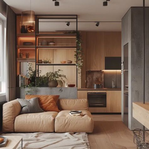 Japandi Interior design: how to decor small spaces Japanese Interior Design Small Spaces, Japandi Small Apartment, Japanese Small Apartment, Decor Small Spaces, Collar Aesthetic, Japandi Living Room, Boho Studio, Japandi Interior Design, Zen Interiors