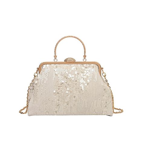 Category:Clutch,Handbag; Embellishment:Sequin; Gender:Women's; Type:Dome Bag,Clutch Bags; Occasion:Bridal Shower,Wedding Party,Party; Material:Synthetic; Width:80; Height:18; Function:Foldable,Large Capacity; Pattern:Geometric; Listing Date:07/18/2023; Production mode:Self-produce; Length:28 Small Designer Bags, Soirée Halloween, Sequin Handbag, Dome Bag, Glitter Clutch, Bridal Handbags, Retro Handbags, Cotton Handbag, Pink Clutch