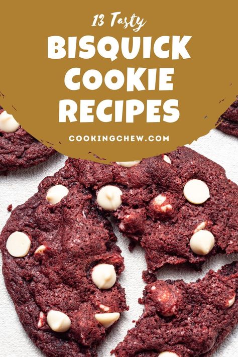 Here's a list of 13 creative and tasty Bisquick cookie recipes you can whip up any time of the day, including your favorite cookie classics. Bisquick Chocolate Chip Cookies Recipes, Carbquick Cookies, Bisquick Cookie Recipes, Bisquick Dessert Recipes, Recipes Using Bisquick, Pancake Mix Cookies, Bisquick Cookies, Bisquick Chocolate Chip Cookies, Impossible Pies