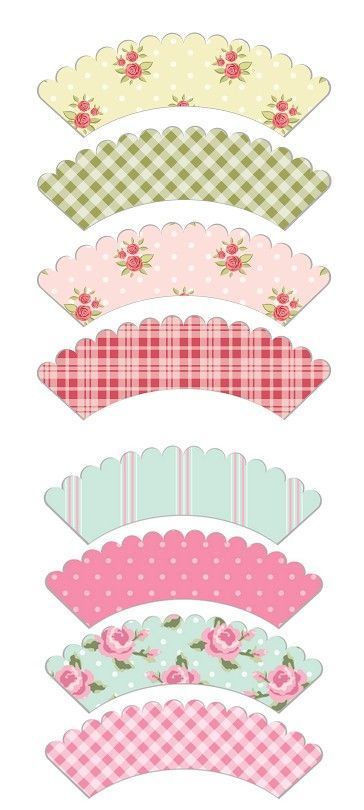 Free Scalloped Shabby Chic Style Cupcake Wrapper Printables Shabby Chic Printables, Cupcake Wrapper, Country Chic Cottage, Shabby Chic Living, Chic Bedding, Shabby Chic Living Room, Frame Ideas, Shabby Chic Interiors, Shabby Chic Diy