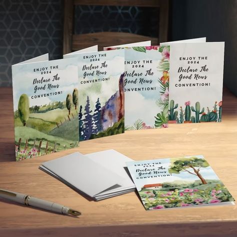 JW Cards 5-pack Declare the Good News 2024 Regional Convention Greeting Cards Multi-design JW Gift for Brothers Elders Pioneers Sisters Kids - Etsy Elderly Gift, Jw Convention, Jw Pioneer Gifts, Jw Pioneer, Convention Gifts, Pioneer School, Pioneer Gifts, Spiritual Encouragement, Jw Gifts