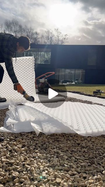 Alistair Gardner on Instagram: "Gravel grids going down 🤟🏼 great product by @core_lp_hq #driveway #grids #gravel" Driveway Landscaping Gravel, Gravel Driveway Landscaping, Gravel Grid, Gravel Driveway, Driveway Landscaping, January 23, Driveway, Landscaping, On Instagram