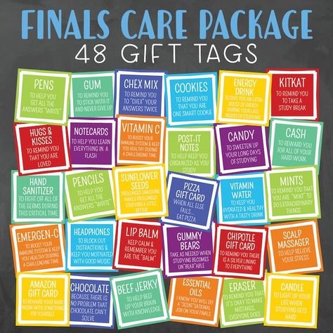 Finals Survival Kit, Finals Care Package, Student's Day, Student Survival Kits, Studying For Finals, College Survival Kit, Exams Gift, Survival Kit Gifts, Bridal Shower Invitations Printable