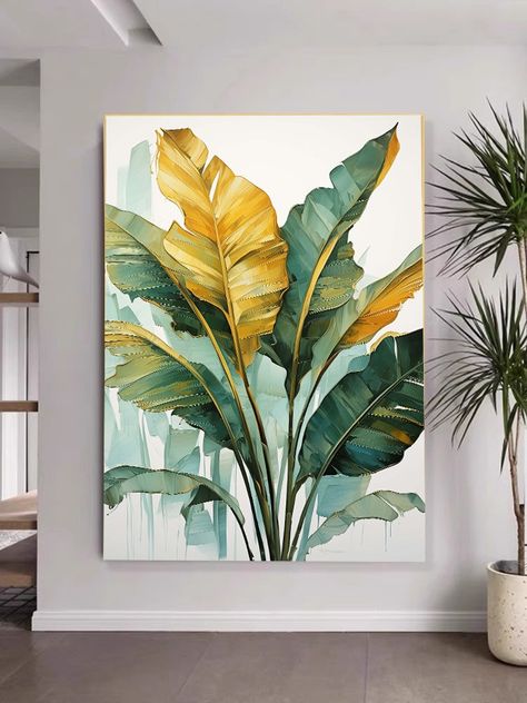 ❤ This is banana leaves digital wall art, you can print it at any size for your wall decor with less price. ❤ Feature: it will look great on your wall decor, you can print at any size. ❤Please note: There is no physical item will be shipped to you and also there is no frame. There is only instant file.  ❤What you will get: 1 High-Resolution file. Your file can be downloaded after payment is confirmed. Watercolor Banana Tree, Painted Banana Leaves, Plant Leaf Painting, Banana Leaves Painting, Banana Tree Watercolor, Banana Leaf Painting, Leaf Art Painting, Green Leaves Painting, Painting Of Leaves