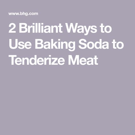 2 Brilliant Ways to Use Baking Soda to Tenderize Meat Baking Soda Tenderizer Meat, How To Tenderize Meat With Baking Soda, Best Pork Roast Recipe, Delmonico Steak, Salt Brine, Roast Chicken Dinner, Tender Meat, Pork Roast Recipes, Ground Meat Recipes