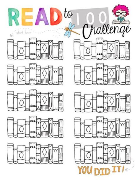 Younger students can join in the Summer Reading fun with this FREE printable Summer Reading Pack. This set includes a READ to 100 chart for students to color in each time they read a book.  This is a super fun visual way to track progress over the Summer. Four colorful bookmarks encourage children to READ … Readathon Ideas, Summer Reading Chart, 100 Challenge, 100 Book Challenge, Reading Rewards, Reading Chart, Super Reader, Reading Incentives, Preschool Mom