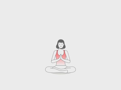 Yoga / hand / heart {gif} by Shinsuke Matsumoto on Dribbble Yoga Hands, Hand Heart, Beach Festival, Heart Gif, Iyengar Yoga, Yoga Day, Family Illustration, Heart Hands, Yoga Videos