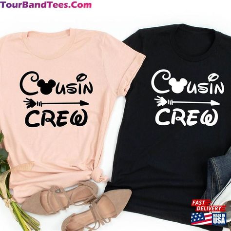 Cousin Crew Disney Shirts, Cousin Disney Shirts, Create T Shirt Design, Trip Shirts, Cousin Crew, Disney Ideas, Disneyland Trip, Disney Shirt, Disney Family