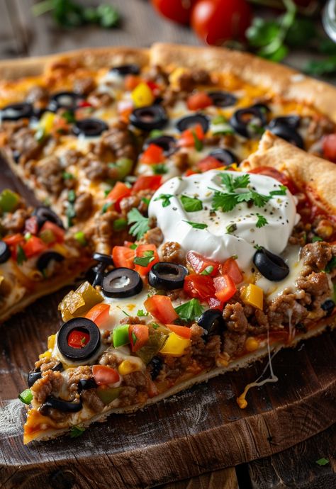 Learn How to Cook Taco Pizza With Pizza Crust Recipe For Free | Recipes You'll Love, Made Easy! Best Taco Pizza Recipe, Sheet Pan Taco Pizza, Taco Pizza With Pizza Crust, Crazy Crust Pizza Recipe, Homemade Taco Pizza, Taco Pizza Recipe, Tacos Pizza, Pizza Taco, Taco Pizza Recipes