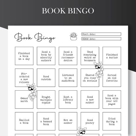 Printable Book Bingo, Reading Challenge, Book Challenge, Bingo Templates. LETTER | A4 | A5 Book Bingo 2024, Book Bingo 2023, Reading Bingo Challenge, Bingo Reading Challenge, Tbr Jar, Bujo 2023, Book Bingo, Bingo Books, Reading Bingo