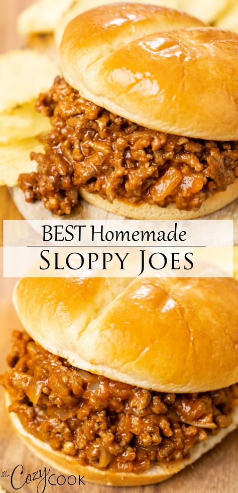 Easy Sloppy Joes, Joe Sandwich, Sloppy Joe Recipe Easy, Homemade Sloppy Joe Recipe, Sloppy Joes Sandwich, Sloppy Joes Easy, Sloppy Joe Recipe, Homemade Sloppy Joes, Joe Recipe