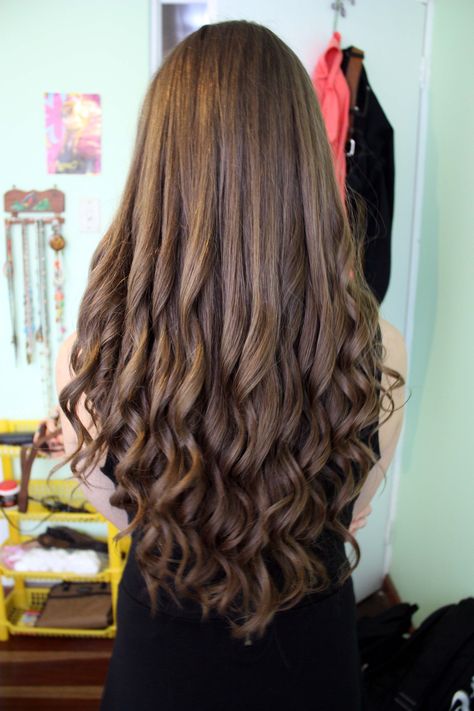 Long Curled Hairstyles Prom, Loose Curls For Wedding, Loose Curls For Long Hair, Long Loose Curls Hairstyles, Loose Curls Long Hair, Curl Long Hair, Long Loose Curls, Loose Curls Hairstyles, Light Curls