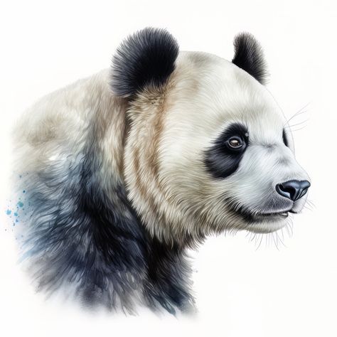 Get this digital art on a variety of art prints on ArtStation. This mesmerizing watercolor painting of a panda showcases the incredible capabilities of artificial intelligence in the world of art. The lifelike texture and exquisite attention to detail capture the unique beauty and essence of the subject, making it a true masterpiece. Animal Digital Art, Panda Painting, Mini Canvases, Panda Animal, Vintage Forest, Portrait Watercolor, Sublimation Ideas, Watercolor Journal, Art Watercolor Painting