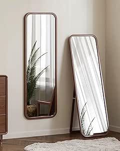 Full Length Mirror Wood Frame, Bedroom Mirror Full Length, Full Length Mirror With Stand, Large Mirror Wall, Full Length Mirror In Bedroom, Wood Full Length Mirror, Freestanding Wall, Full Length Mirror Stand, Corner Mirror