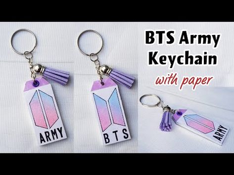 Bts keychain | Bts army keychain | diy keychain | how to make keychain | paper crafts | Bts crafts - YouTube How To Make Keychains, Bts Keychain, Diy Crafts Keychain, Diy Bts, Army Crafts, Diy Crafts Bookmarks, Army Room, Bff Gifts Diy, Kpop Diy