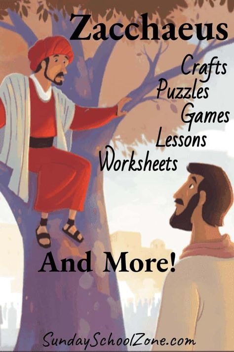 Zacchaeus Archives - Children's Bible Activities | Sunday School Activities for Kids Zacheus Bible Story Activities, Zacchaeus Lesson Activities, Zaccheus Crafts Sunday School Preschool, Jesus And Zacchaeus Craft, Zacheus Craft Preschool, Zaccheus Lesson, Zacheus Bible Story, Zacchaeus Activity, Children’s Church Activity