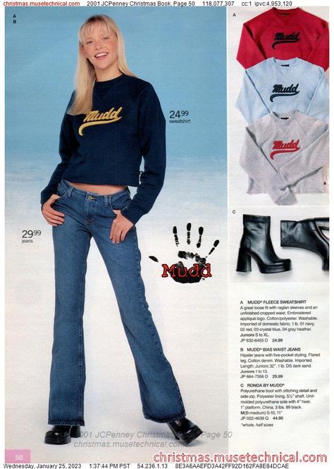 2000 Catalog Fashion, 2001 Fashion Catalog, 2001 Outfits, 90s Catalog Fashion, 2000s Catalog, 2001 Fashion, 2004 Fashion, Hipster Jeans, 00s Fashion