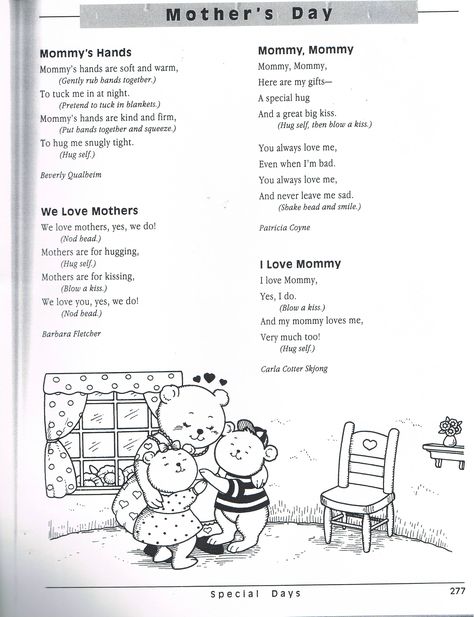 Mom Songs Preschool, Mother’s Day Poem Preschool, Song For Mothers Day, Songs For Mother’s Day, Mother’s Day Songs Preschool, Songs About Moms, Mothers Day Poems For Preschoolers, Mothers Day Poems Preschool, Mothersday Ideas