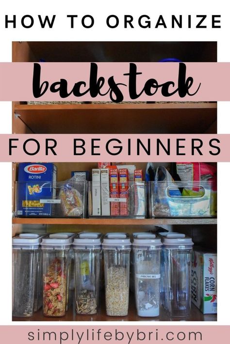 How to organize backstock for beginners Organize Backstock, Pantry Backstock Organization, Organizing Backstock, Pantry Backstock, Backstock Storage Ideas, Chip Bag Storage Ideas, Chip Organization Storage Ideas, Pantry Chip Storage, Crockpot Storage Ideas