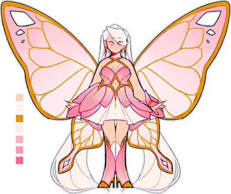 cherry blossom fairy on Toyhouse Fairy Art Poses, Dnd Fairy Character, Fairy Outfit Drawing, Fairy Character Design, Flower Oc, Dnd Fairy, Cherry Blossom Fairy, Fairy Oc, Nature Fairy