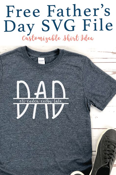 Use this SVG file from Everyday Party Magazine to make a special shirt or sign for dad for Father's Day. #FreeSVG #FathersDaySVG #CutFilesForCricut Pai, Dad Shirts Father's Day, Father’s Day Tshirt Ideas, Father’s Day Shirt Ideas, Fathers Day T Shirt Ideas, Dad Shirts Vinyl, Dad Tshirt Ideas, Dad T Shirt Ideas, Dad Shirt Ideas