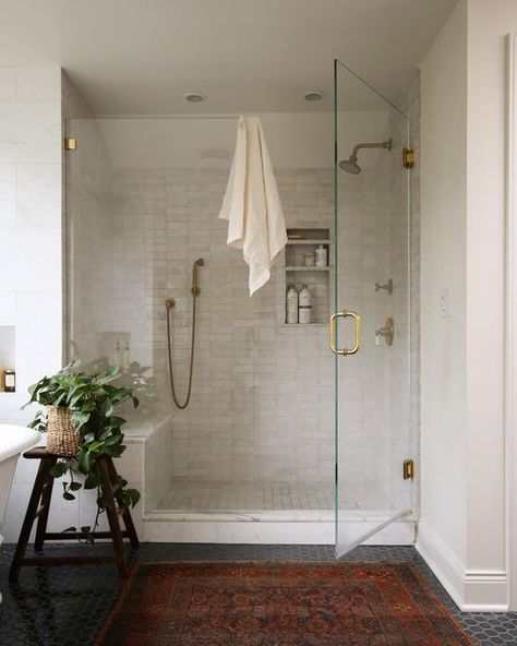 Tub To Shower Conversion, Shower Conversion, Downstairs Bathroom, Bathroom Update, Modern Shower, Bathroom Layout, Glass Shower Doors, Bathroom Renos, Shower Door