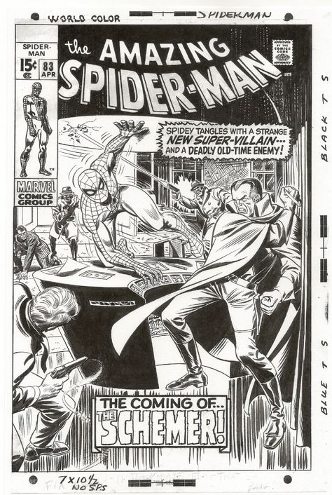 Amazing Spider-Man #83 - original Buscema Art, Original Spiderman, Sal Buscema, Spectacular Spider Man, Art Gallery Room, Gallery Room, Marvel Vs, Comic Book Covers, Comic Illustration