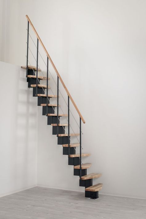 Los Angeles Space Saving Stairs Small Staircase Ideas, Small Space Stairs, Folding Staircase, Space Saving Stairs, Modular Staircase, Stairs And Hallway Ideas, Space Saving Staircase, Folding Stairs, Stair Kits