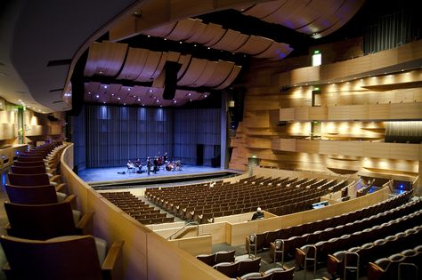 The Valley Performing Arts Center, which opened in 2011, was designed by the Minneapolis-based architectural firm of Hammel, Green and Abrahamson. The 160,000-square-foot performing arts center features a 1,700-seat main performance hall that supports a full spectrum of professional performing arts programming,   including symphonic orchestra, dance, opera, theater and musical theater, as well as films and lectures. California State University Northridge, California State University, Inside Art, Performing Arts Center, College Design, Dance Company, Arts Center, Dance Art, Concert Hall