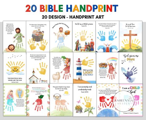 Kids handprint art