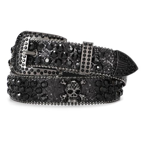 PRICES MAY VARY. ✨【Rhinestone Belt】: The western rhinestone belt is made of quality leather and diamond, which is soft and fashionable. The rhinestone belts for women is covered by sparkling rhinestones and sequin. The large rhinestone western style buckle design and the diamond shaped design at the tail end makes the cowgirl belt more dazzling and exquisite. ✨【Goth Belt Size】: The bling belts for women men can be worn through the regular 1.5 "wide leather strap loop on jeans. The western rhines Bb Belts, Cool Belts, Bb Belt, Billie Concert, Goth Belt, Sparkly Belt, Cowgirl Belt, Sparkly Belts, Bling Belt