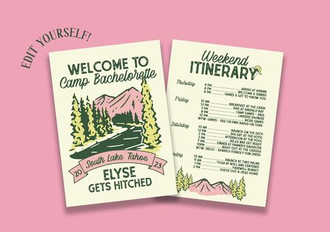 Tahoe Bachelorette Party, Lake Tahoe Bachelorette, Lake Tahoe Bachelorette Party, Tahoe Bachelorette, Cabin Trip, Bachelorette Itinerary, Bachelorette Party Invitation, Bachelorette Party Planning, Bachelorette Themes