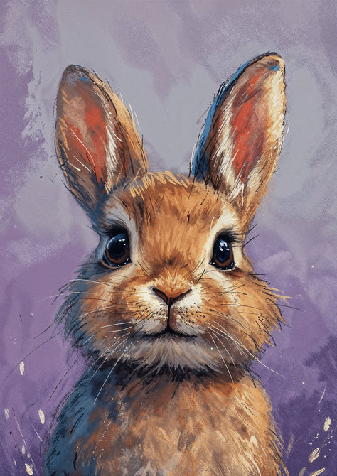 Experience the charm and vivacity of 'Bunny Charm,' a watercolor illustration that captures the lively essence of an adorable rabbit. How To Paint Rabbit, Cute Bunny Painting, Drawing Rabbits, Bunny Paintings, Rabbit Paintings, Bunny Printables, Painting Bunny, Painted Rabbit, Rabbit Watercolor