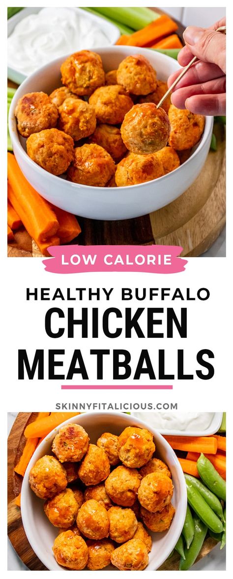 High Protein Buffalo Chicken Salad, Low Calorie Comfort Food Dinners, Low Calorie Grilled Chicken, Low Calorie Paleo, Low Calorie Appetizers, Ground Chicken Recipes Healthy, High Protein Bariatric Recipes, Gluten Free Appetizer, Chicken Meatballs Healthy