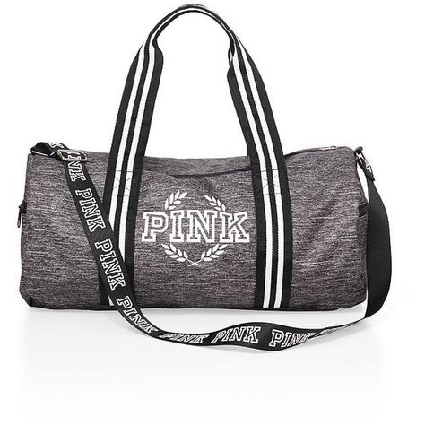 PINK Gym Duffle (42 CAD) ❤ liked on Polyvore featuring bags, luggage, backpack, sport, victoria's secret/ pink and grey Sport Outfits Gym, Pink Duffle Bag, Pink Gym, Pink Accessories, Pink Backpack, Secret Sale, Pink Victoria Secret, Weekender Tote, Pink Outfits